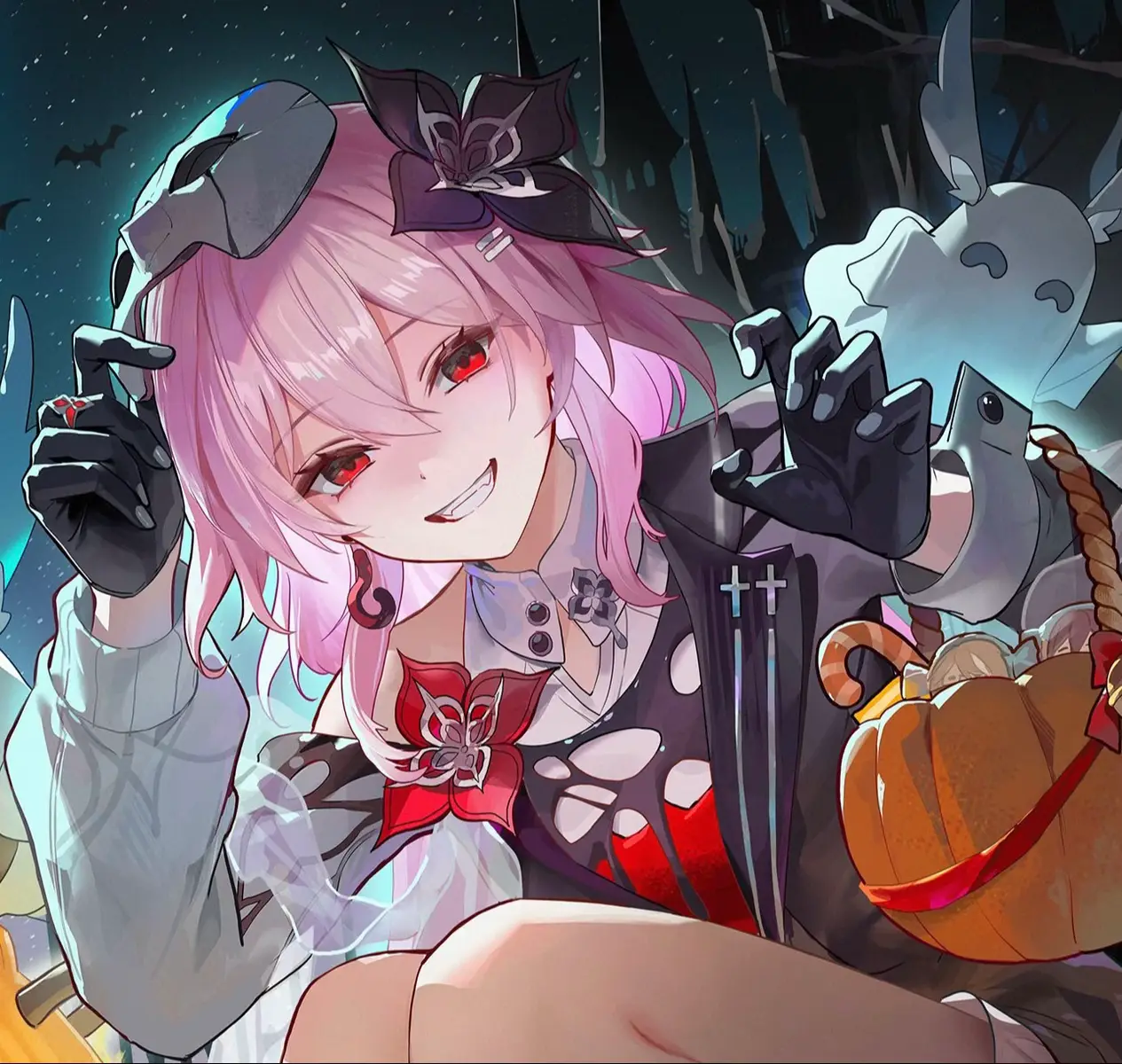 長夜月のイタズラ心満載の表情めちゃくちゃ良い！!*・!)b丹恒もちゃんと楽しんでそうで安心ᡣ • . • 𐭩#崩壊スターレイル #ハロウィン #ハロウィン仮装 ##HonkaiStarRail#おすすめ