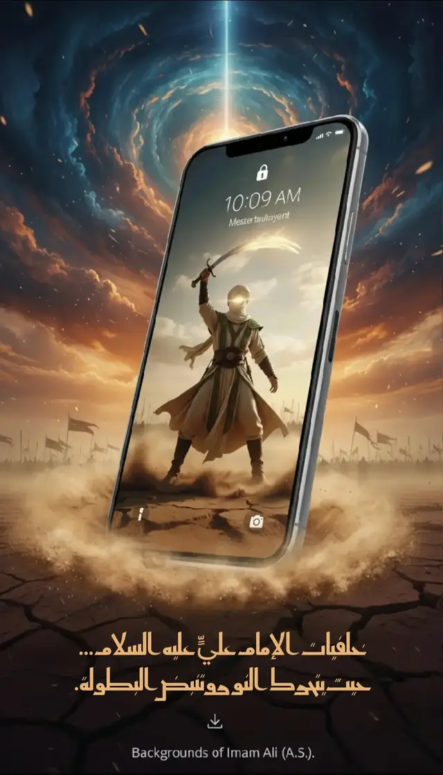 خلفيات الإمام عليٍّ عليه السلام… حيث يتحرك النور وتنبض البطولة. قال أمير المؤمنين عليه السلام: «كُونُوا فِي الْفِتْنَةِ كَابْنِ اللَّبُونِ، لَا ظَهْرٌ فَيُرْكَبَ، وَلَا ضَرْعٌ فَيُحْلَبَ.» 📚 نهج البلاغة #ياعلي_مولا_عليه_السلام #ياعلي #ياعلي_مدد #ياعلي_مولا_عَلَيہِ_السّلام #ياعلي_مدد_دخيلك #ImamAli #fyp #ai #aiart  #القطيف_الشععب_اللطيف #اكسبلور 