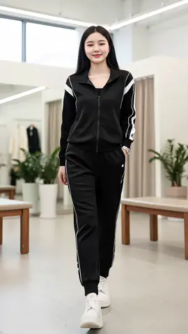 Sét Bộ Viền Dài Tay Phối Vai Kết Hợp Quần Dài Sang Trọng Quần Cạp Chun Có Túi Bộ Nữ Dày Dặn Ấm Áp 2 Màu Hottrend #setbonu #setboxinh #xuhuong #thoitrangnu #viral 