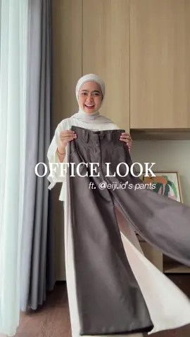 Yang nanyain outfit ngantor mana suaranyaaa🙋🏻‍♀️🤍 tapi gak cuma buat ngantor, kea pants juga bisa buat daily! Loveee @Eiji.idstore 🐈💓 #outfitideas #outfitinspo #outfit #casual #fyp 