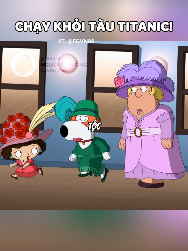 Chạy khỏi tàu Titanic #familyguy #longtieng #fgvn99 