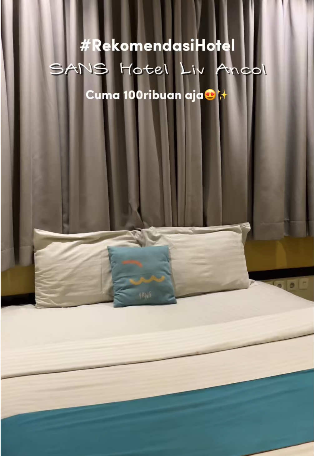 Cuma 100ribuan aja tapi udah deket kemana mana? Ya SANS Hotel Liv Ancol lah jawabannya!😍✨ Wajib kamu booking via RedDoorz biar lebih murah dan masukkin kode voucher YUKNGINEP biar diskonnya makin gede!🥳 #redtravelers #berkeSANS #RedDoorz #hoteljakarta #rekomendasihotel 