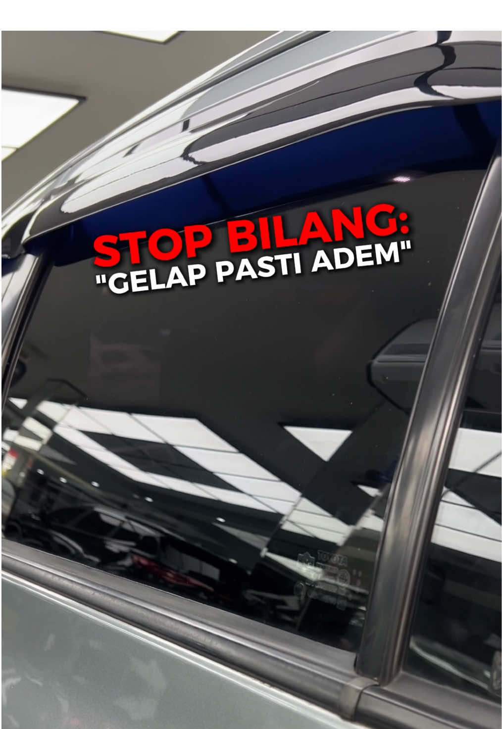 Gelap belum tentu adem, terang belum tentu panas. Kurang lebih hal ini nih yang mesti diperhatiin pas milih kaca film mobil! #kacafilm #tips 