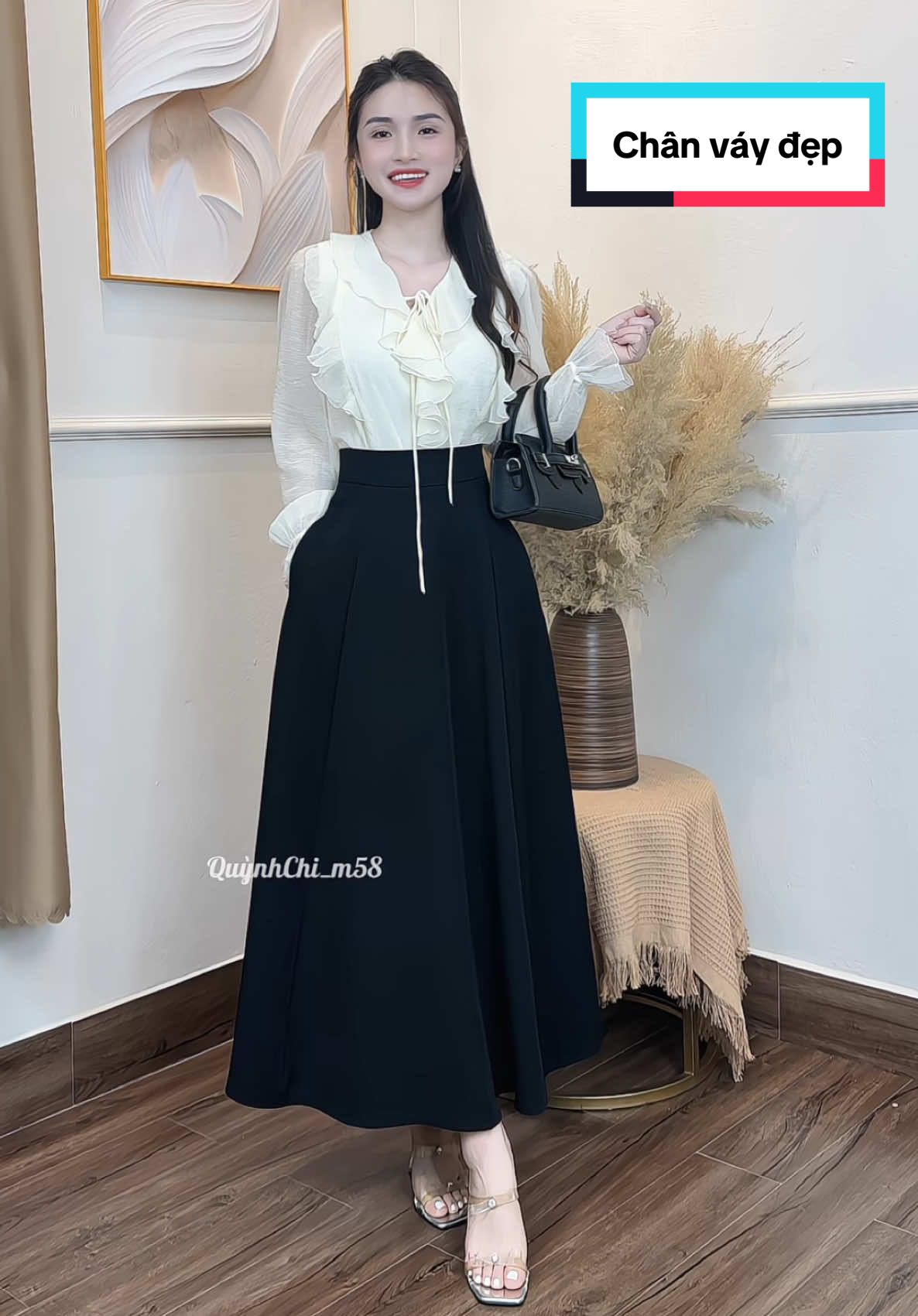 Trả lời @haohuyen123 chân váy cạp cao dáng xòe nhiều màu xinh #chanvayxoe #chanvayxoedai  #chanvaydep  #chanvay  #chanvaycapcao  