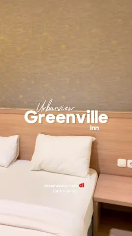 📍Urbanview Greenville Inn  Fasilitanya lengkap cocok buat kalian yang suka travelling dan butuh akomodasi yang nyaman dengan harga terjangkau. Jangan lupa bookingnya pake aplikasi RedDoorz biar lebih hemat, aman dan nyaman dengan kode booking 