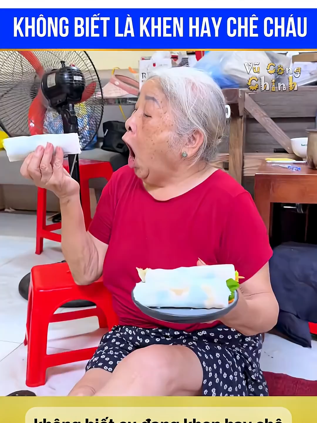 Cười há mồm với cụ bà không biết là khen hay chê 🤣