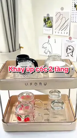 Khay úp cốc 2 tầng đa năng tiện dụng #khayupcoc #giaupcoc #khayupcocchen #keupcocchen #keupcocchen2tang 