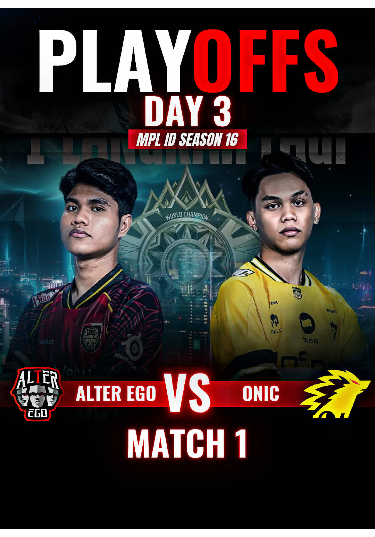 Highlights • ONIC VS ALTER EGO - GAME 1 || MPL ID S16 | PLAYOFFS DAY 3 #mplindonesia   #MLBB9TH #MLBB #TerompetBangBang #fyp 
