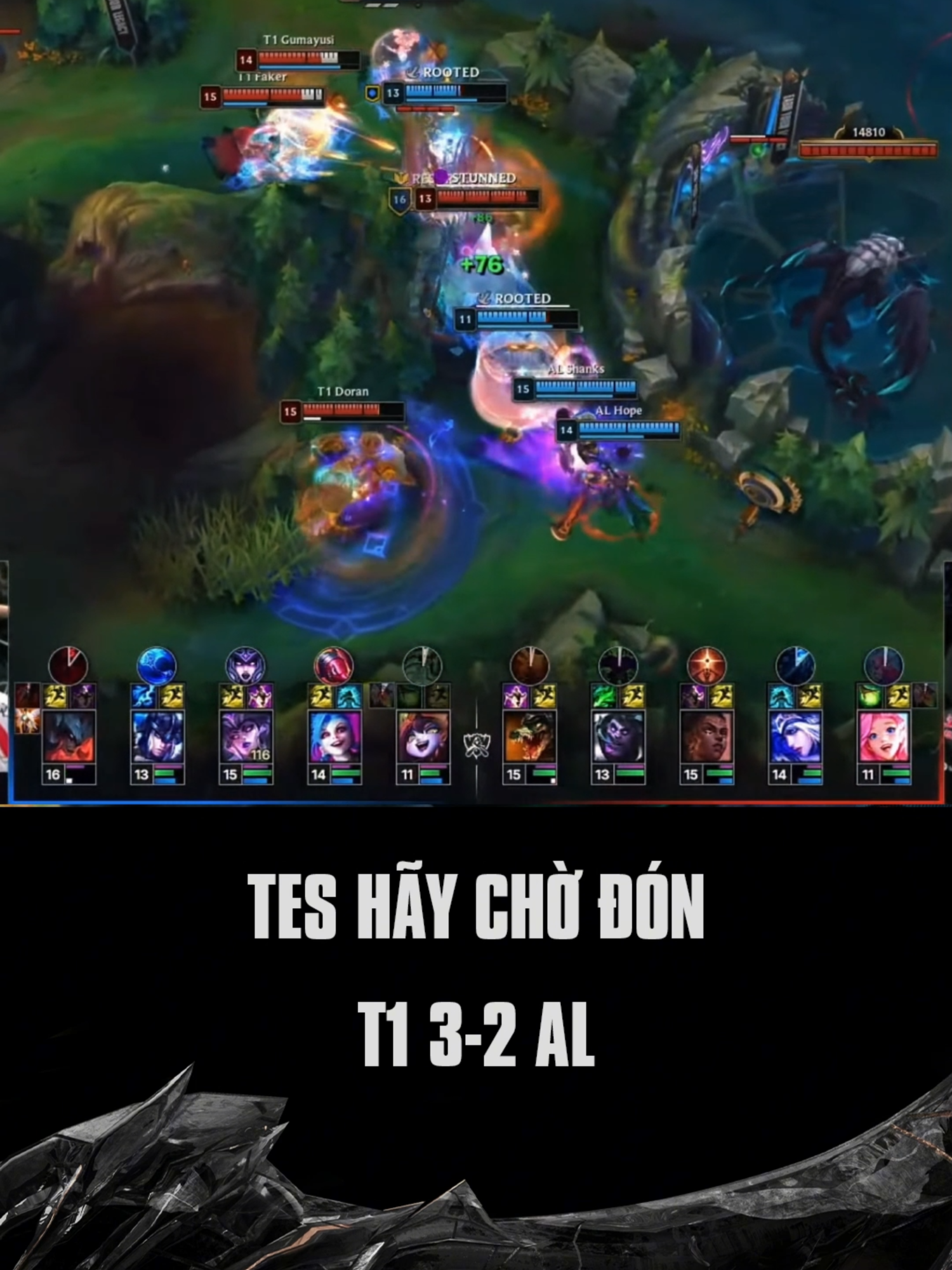 T1 chiến thắng AL đầy nghẹt thở #GamingOnTikTok #leaguetok #lolpacific #worlds2025