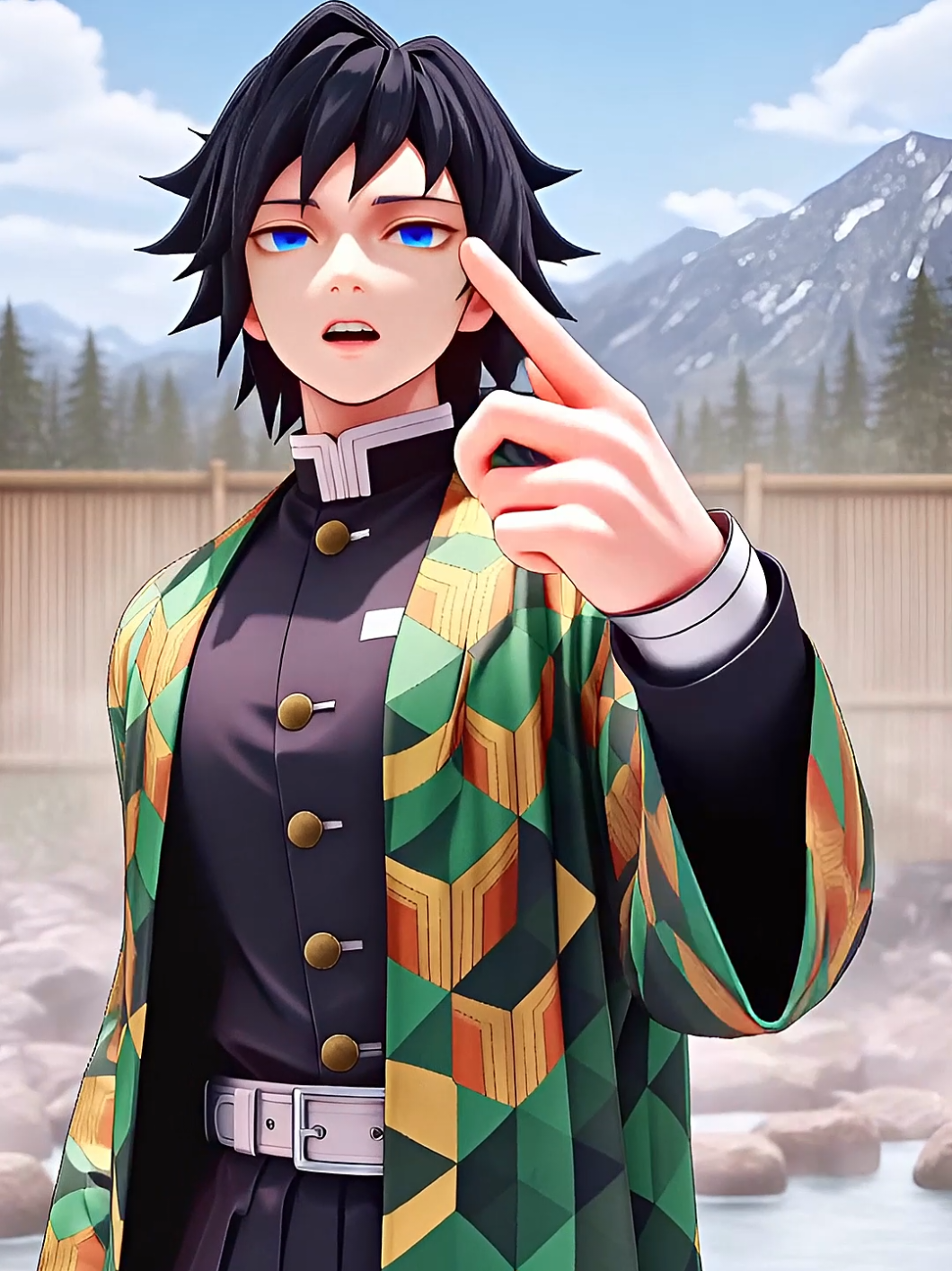 Giyuu Tomioka✌️ dance animation #anime #demonslayer #giyuutomioka #husbando #kimetsunoyaiba 