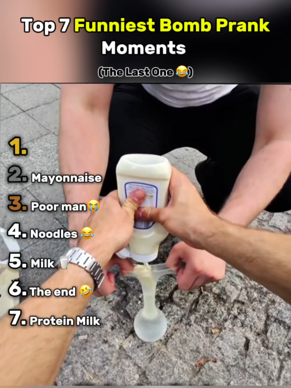 Top 7 Funniest Bomb Prank Moments That’s Had Crying Laughing! 🤣 #fyp #foryoupage #funny #ranking #viral #top5 #trendin #viralvideos #streetprank #tiktoksportlich #livioundthomas 