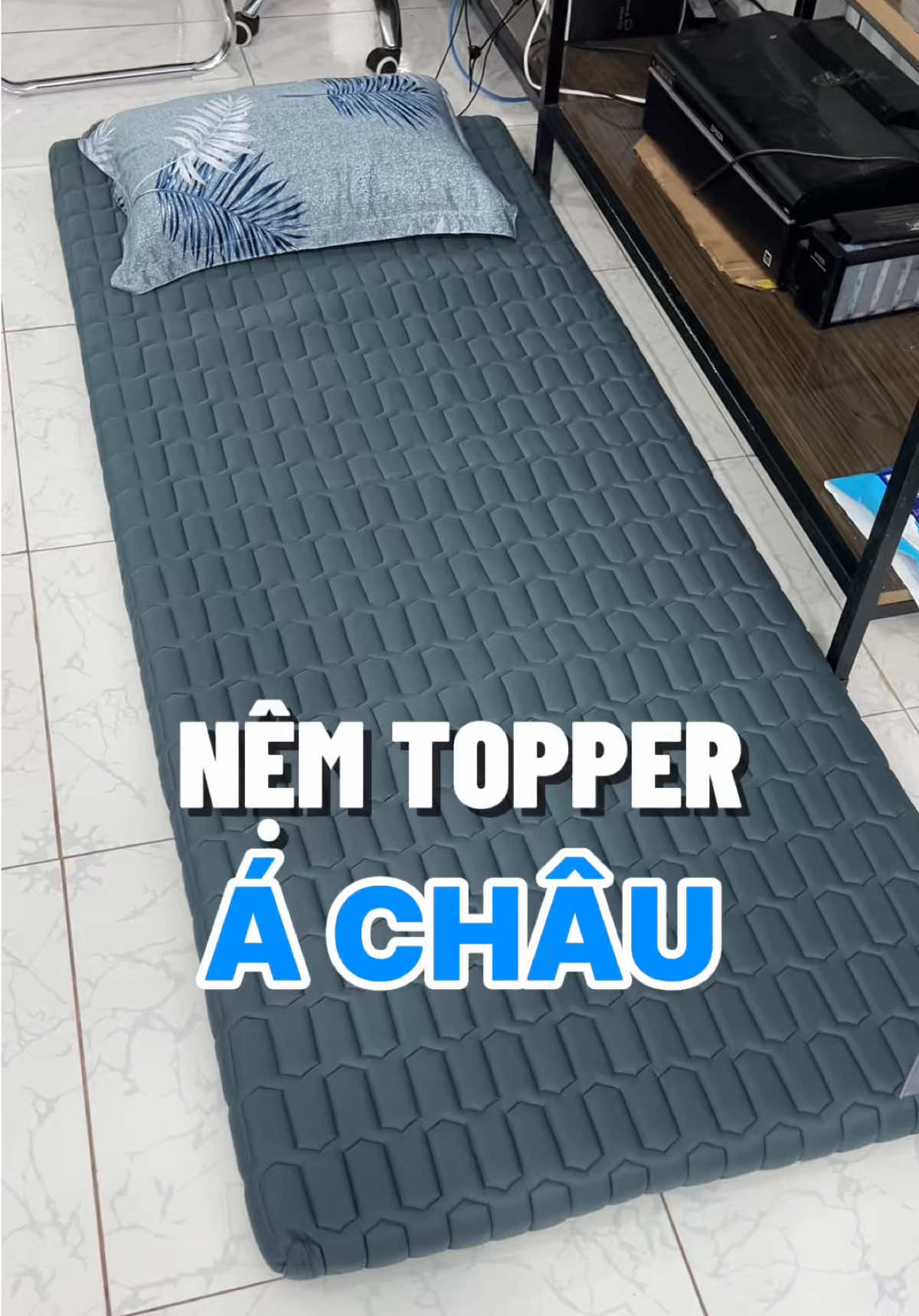 Nệm topper điều hoà êm và mát của công ty nệm Á Châu. #nemtopper #nemdieuhoa #chieudieuhoa #nemfoam #nemtoppercaocap 