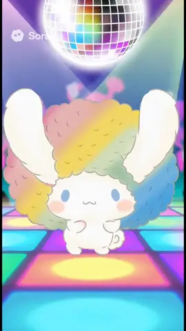 ダンスホールで踊るアフロ犬🦱 #踊ってない夜を知らない  #シナモン #cinnamoroll #シナモロール #cinnamon 