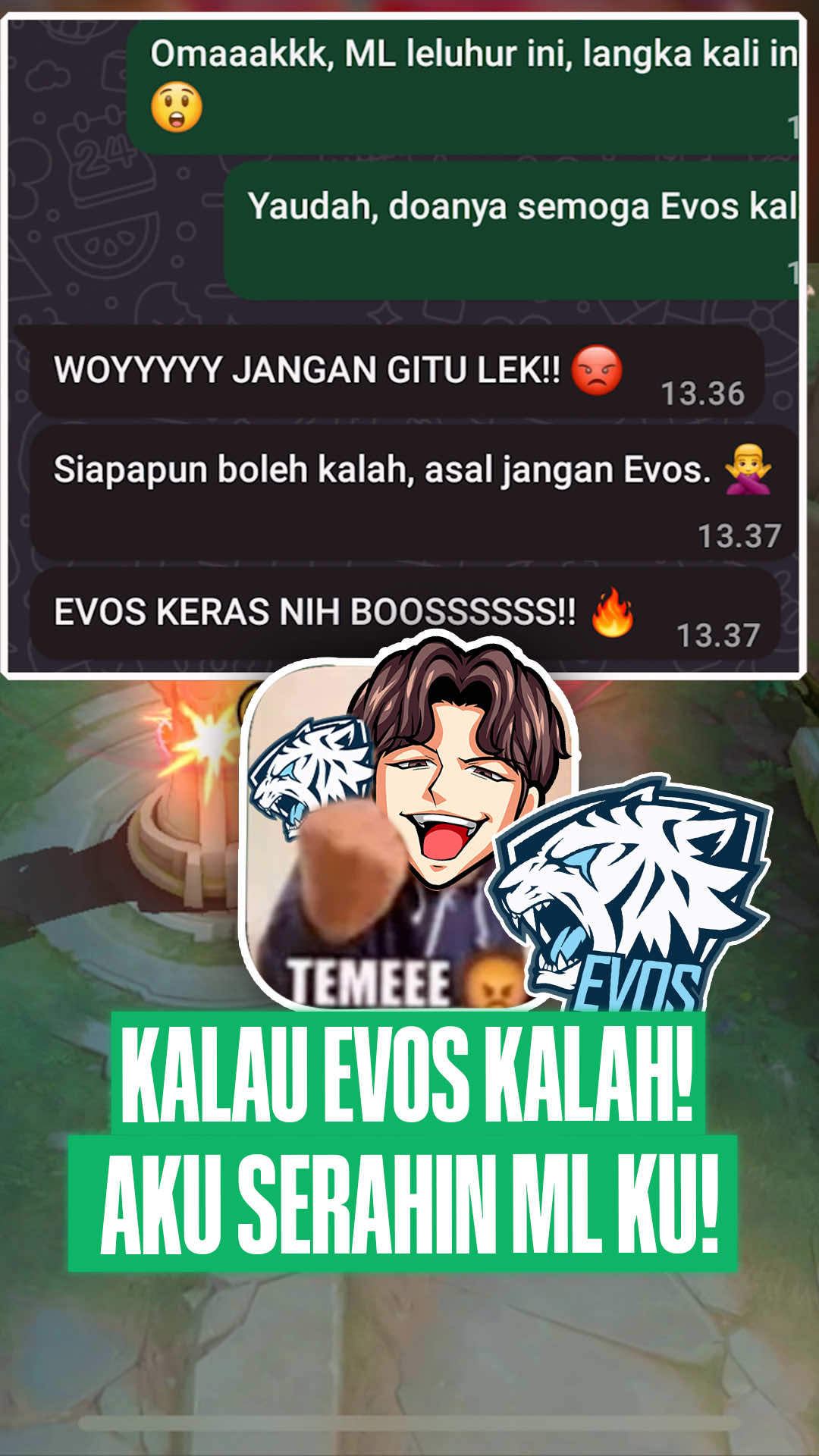 EVOS ISSS BHAKKK LEK  #mobilelegends #chat #mobilegame #mobilegame #mobilelegendsbangbang 