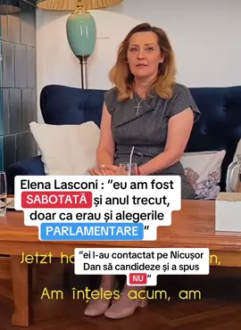 Elena Lasconi rupe tăcerea în legătură cu alegerile de anul trecut #foryou #elenalasconi #politica #alegeriprezidentiale #tiktokromania 
