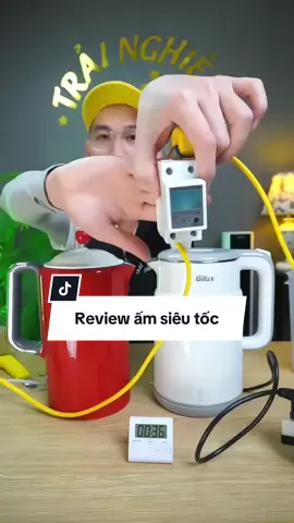 Review ấm đun siêu tốc #gilux #amsieutoc #xuhuong #chomtrainghiem 