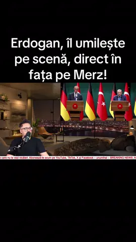 Erdogan, îl umilește pe scenă, direct în fața pe Merz #stiri #fyp #stiriromania #breakingnews #unumihai 