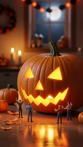 小さな職人のハロウィン🎃 #ai #aiart #miniature #ミニチュア #miniaturefood 