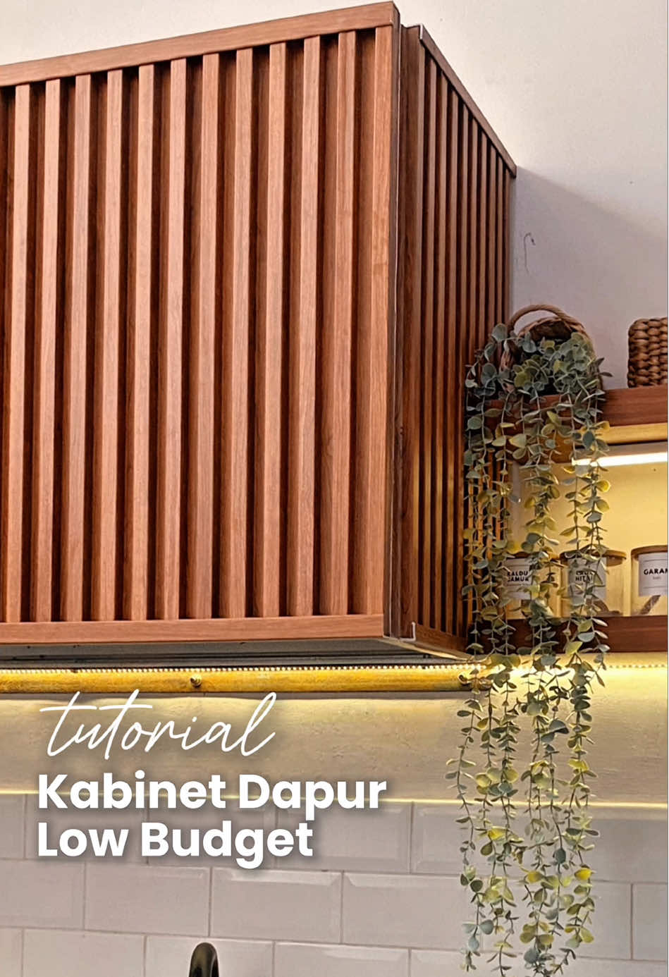 Tutorial bikin kabinet dapur versi low budget ✨💸👌 #kabinetdapur #kitchensetmurah #kabinetdapurmurah #kitchensetlowbudget #ambalandinding 