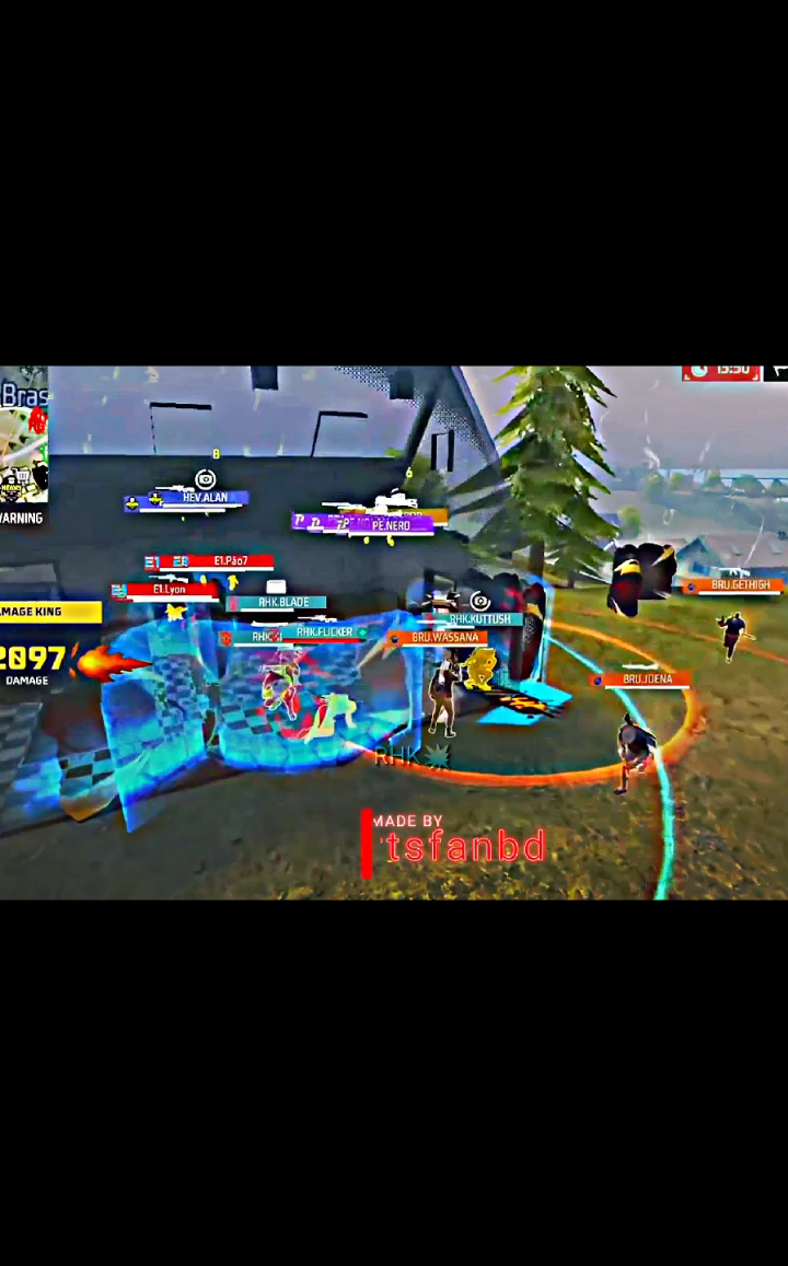 BRU এর মতো একটা Team কে Wipeout করে দিলো  RHK🔥💝 . . . . #freefire_lover #ffwssea2025 #fyp #foryoupage #BRU 