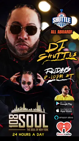 TUNE INTO 108SOUL.COM --THE SOUL OF NEW YORK!! PLAYING THE BEST OF HIP, RNB, SOUL, CLUB CLASSICS, HOUSE MUSIC, PLUS LIVE.MIXES FROM THE 70S, 80S, 90S ,2000S AND BEYOND!! ☆☆☆☆☆☆☆☆☆ ☆☆☆☆☆☆☆☆ TUNE IN VIA THE WEB OR DOWNLOAD THE APP OR STREAM LIVE VIA IHEART RADIO ON AMAZON ALEXA DEVICES!! #rnb #rnbmusic #hiphop #soulmusic #hiphopmusic 