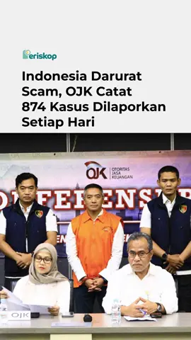 Kasus penipuan digital di Indonesia makin bikin khawatir. Berdasarkan data OJK, dari November 2024 hingga Oktober 2025 tercatat 311.597 laporan penipuan dengan 510.357 rekening diblokir dan kerugian mencapai Rp7,3 triliun. Dana yang berhasil diblokir baru Rp381,3 miliar. “Angkanya cepat sekali bertambah, sangat cepat. Jumlah laporan per hari di Indonesia mencapai 874 laporan, jauh lebih tinggi dibanding negara lain,” kata Kepala Eksekutif KE PEPK OJK, Friderica Widyasari Dewi. Sebagai perbandingan, Singapura hanya mencatat 140 laporan per hari, Hong Kong 115, Kanada 217, Malaysia 242, Amerika Serikat 9, dan Maladewa 7 laporan. Friderica menegaskan, kondisi ini menunjukkan Indonesia sudah darurat scam. “Kami yakin masih banyak yang tidak lapor karena belum tahu harus melapor ke mana. Ini sudah sangat darurat, kita semua harus bersinergi memerangi scam dan fraud ini,” ujarnya. Foto oleh OJK/Dok #Periskop #Periskopid #OJK #KeuanganDigital #PenipuanOnline    