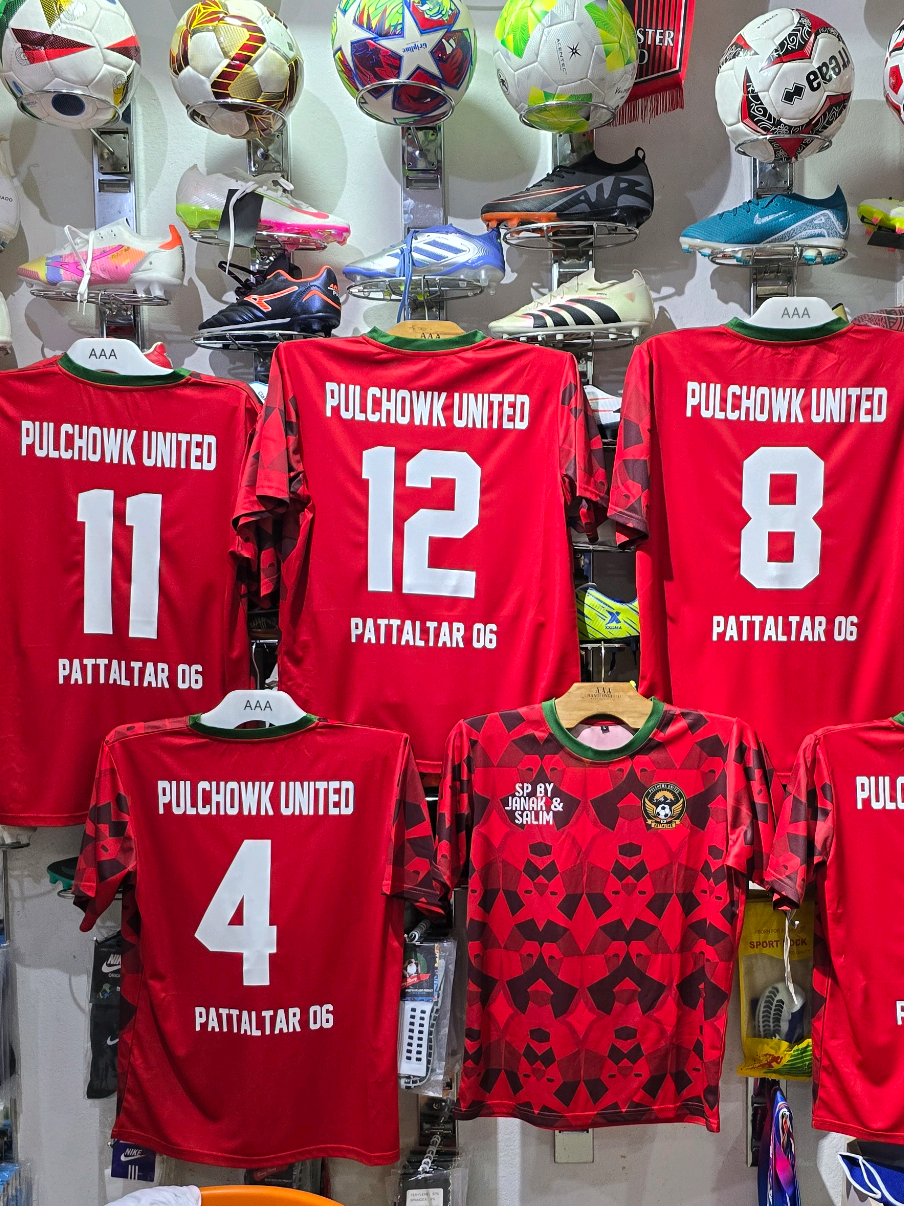 Thank you so much Pulchowk united for choosing us😍😍  #football #jersey #sampadaankitsportsdamauli #goviral #fyp 