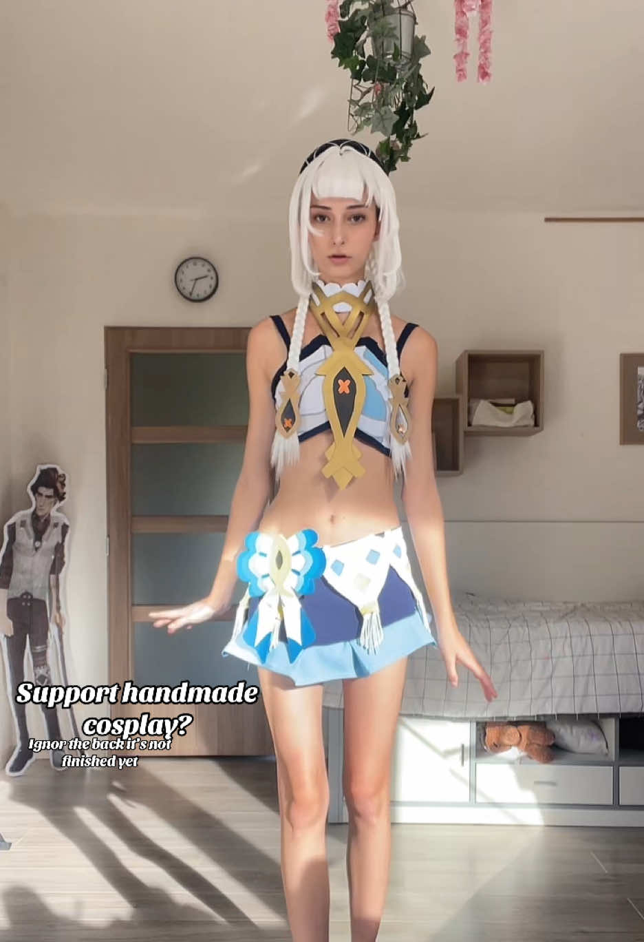 GUYS THE COSPLAY ISNT FINISED I KNOW THERE IS A LOT OF THING MISSING  #suport #mualani #genshincosplay #handmade #mualanicosplay 