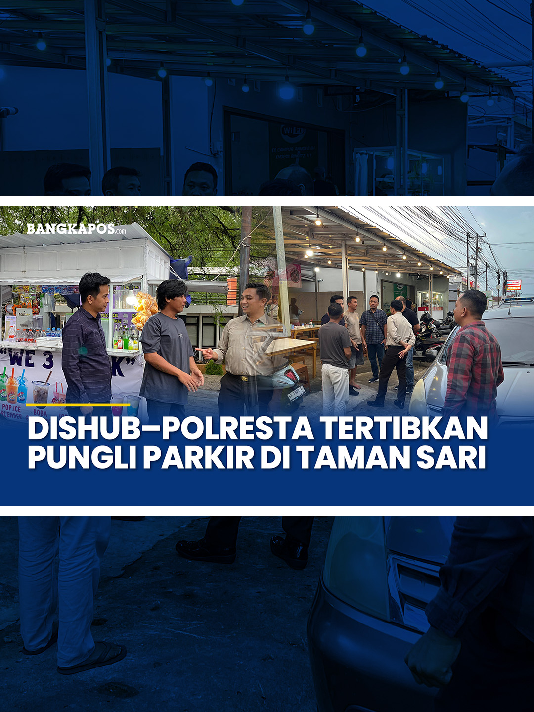 Dishub Pangkalpinang bersama Polresta melakukan penertiban menyusul laporan dugaan pungutan liar oleh oknum juru parkir di kawasan Taman Sari. Langkah ini dilakukan sebagai respons atas keluhan para pelaku UMKM yang merasa dirugikan. Dalam pengawasan tersebut, petugas menemukan indikasi juru parkir yang meminta uang harian kepada pedagang. Dishub menegaskan agar masyarakat tidak memberikan uang kepada juru parkir yang tidak resmi, sementara Polresta memastikan akan menindak tegas praktik pemerasan. Patroli dan pengawasan akan terus dilakukan untuk menjaga kawasan Taman Sari tetap tertib dan bebas pungli, sekaligus memberikan rasa aman bagi pedagang dan pengunjung.