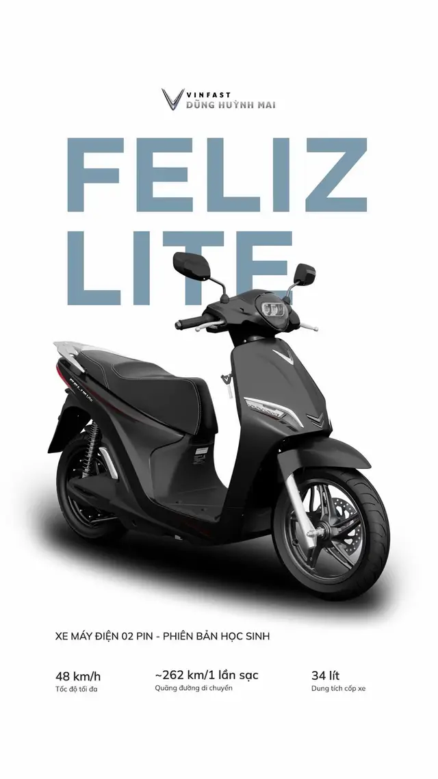 🔋 Giới hạn tốc độ tối đa 48 km/h ⚡️ Gấp đôi quãng đường di chuyển lên tới 262km/lần sạc*  ✨ 05 sắc màu thời thượng: Đen bóng, Xanh rêu, Vàng cát, Xanh oliu, Trắng ngọc trai ———— ƯU ĐÃI GIẢM GIÁ TRONG THÁNG 11 HẤP DẪN LÊN ĐẾN 12% ♥ tại TÂY NINH ✔️ Địa chỉ: CH1: 85 Tôn Đức Thắng, Hòa Thành, Tây Ninh. CH2 : 468 Xuyên Xuyên Á, Gò Dầu, Tây Ninh