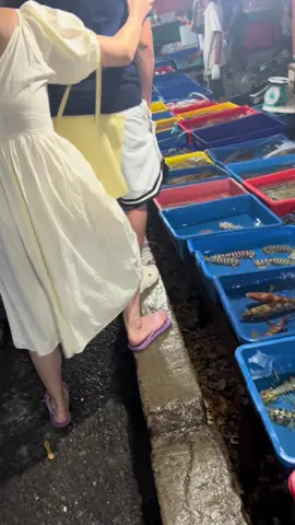 Jalan2 Tengah Tengok Hasil Laut Yg Banyak Nii,Terkejut Kite Tibe2 Semua Belari😅Nasib Tak Ikut Lari Jgk🤣Begitu la Kann😅 #pasarikan #semporna #sabah #fypシ゚viral #tiktok 