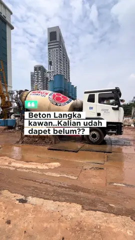 Sudah banget dapet beton #readymix #pengecoran #proyek #bangunan  