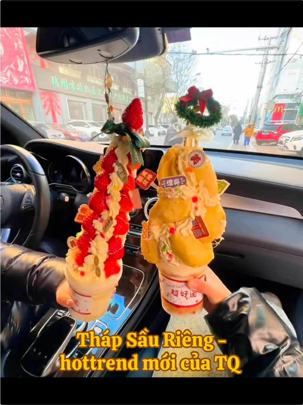 Tháp Sầu Riêng-  Món ăn hottrend tại Trung Quốc #visatrungquoc #visadoan #dulichtrungquoc 