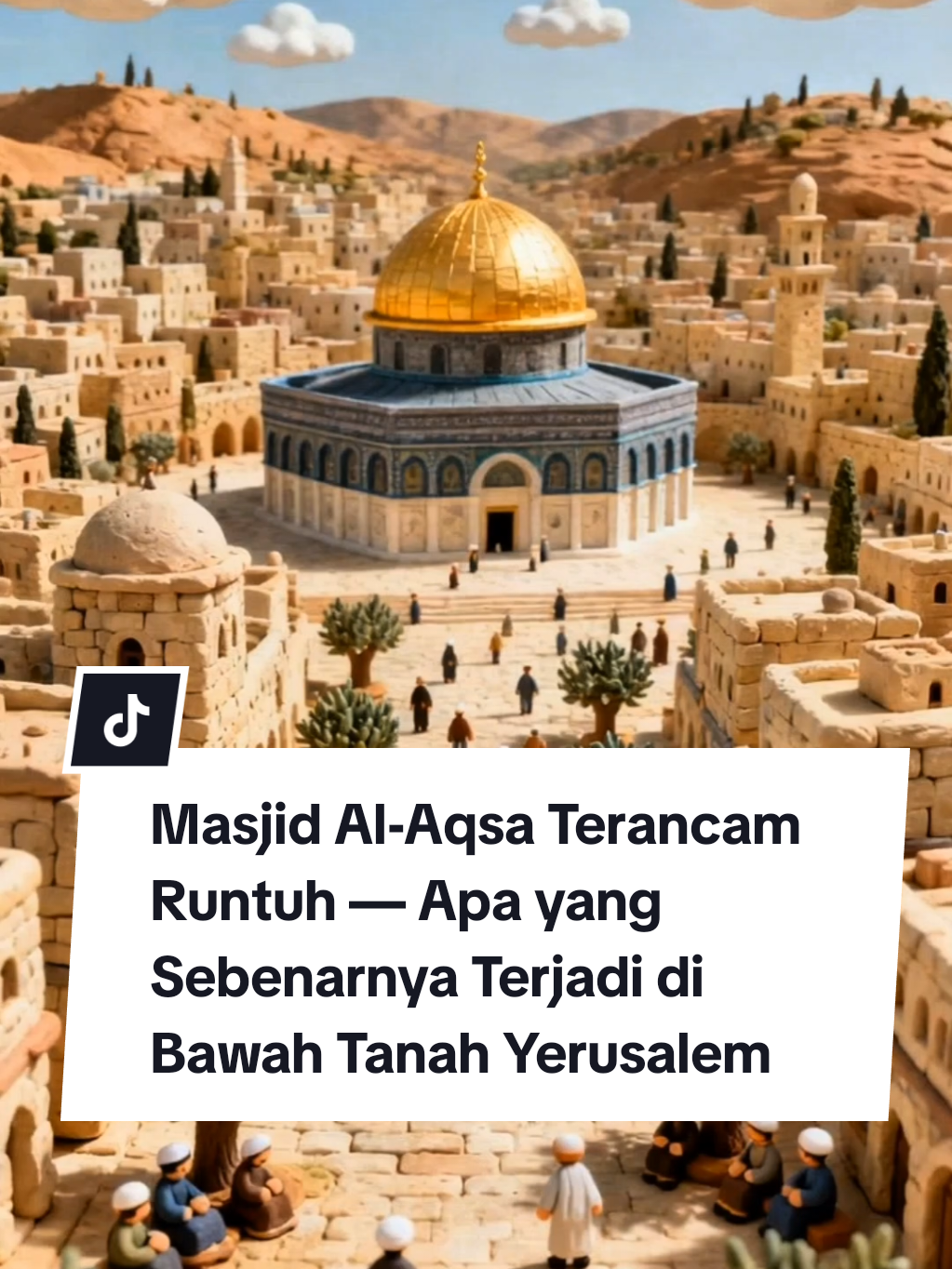 Masjid Al-Aqsa, tempat suci ketiga umat Islam, kini sedang menghadapi ancaman yang tak terlihat. Di bawah tanahnya, terowongan-terowongan rahasia terus digali oleh otoritas Zionis — mengancam fondasi dan keberadaan masjid bersejarah ini. Retakan mulai muncul, struktur mulai melemah… dan jika ini terus berlanjut, Al-Aqsa bisa runtuh kapan saja. Pertanyaannya, apakah kita akan diam? Atau akan bersatu menjaga simbol suci yang menjadi saksi Isra Mi’raj Rasulullah ﷺ? Jangan biarkan sejarah dan kehormatan umat ini hilang begitu saja. Sebarkan kesadaran ini — karena Al-Aqsa adalah tanggung jawab kita semua.  #masjidalaqsa  #savealaqsa  #prayforalaqsa #trending #claymotion 