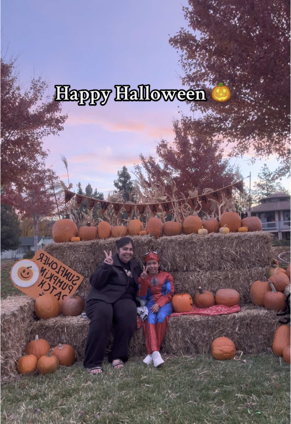 Just me and my youngest! ✌🏼Spider girl! #spidergirl #spiderman #halloween 