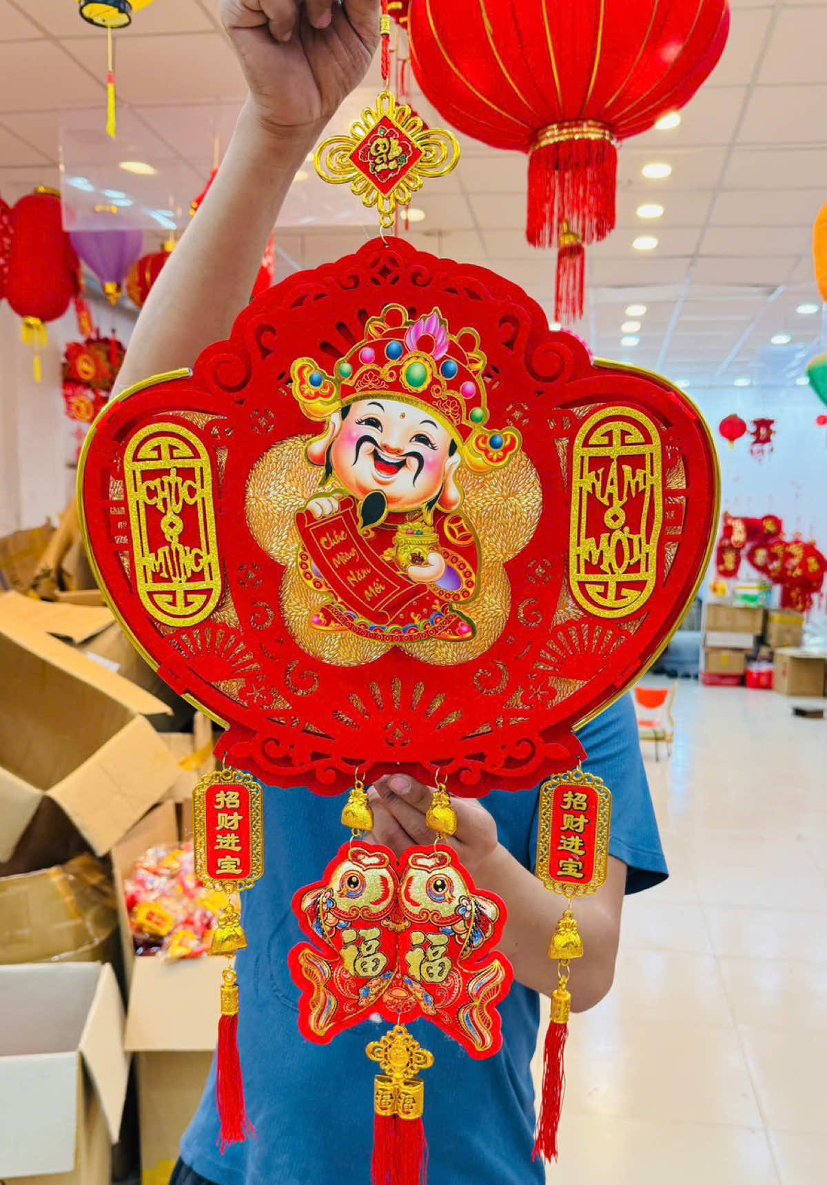 Thần tài lắc cục vàng mẫu mới nhất #tetbinhngo2026🧧🎆🧨 #tet2026 #thantai #ongthantaitrangtritet #phukientrangtritet 