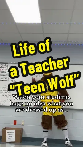 Halloween costume day at school! Kids asking who I was. I got asked if I was Big Foot all the way down to the mascot for the Utah Jazz!! 🤣 Gen ❌ we know! 🤘🏻 #singing #fun #teacher #teenwolf #fyp 
