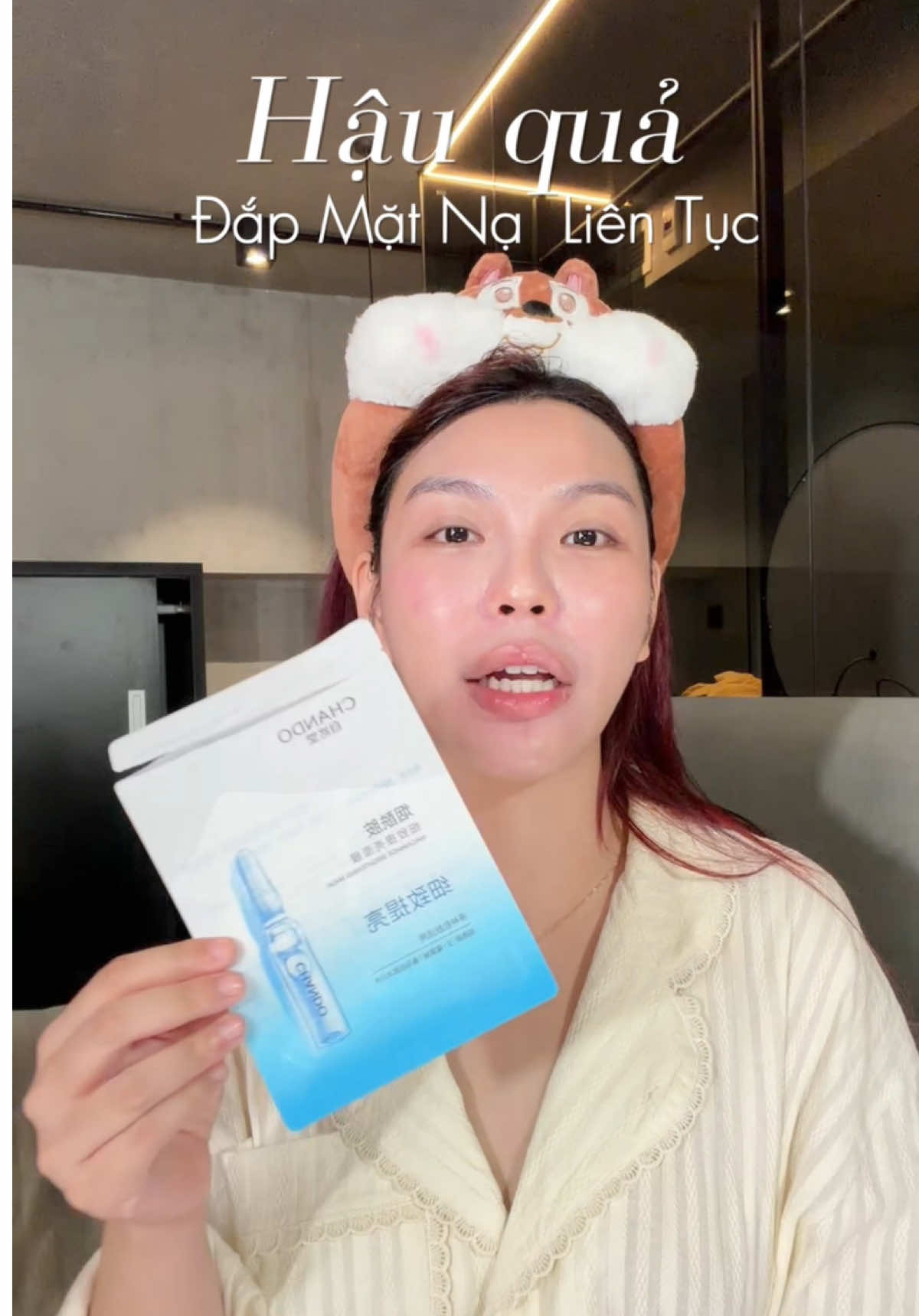 Hậu quả của việc đắp mặt nạ liên tục 🤯 #nganhuane #ChandoHimalaya #ChandoNewArrivalDay 