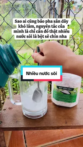 Trả lời @tragopxm0392357880 Có ai chưa biết pha bột sắn dây không ạ #sắndây #botsanday #bộtsắndây #sanday #xh 