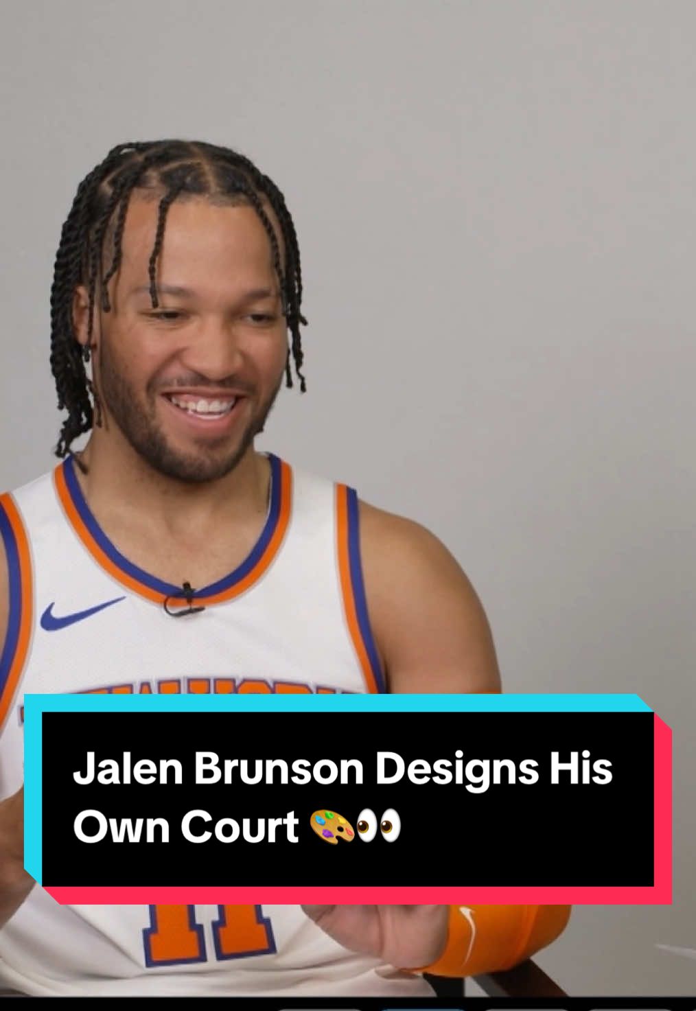 Jalen Brunson keeps it clean as he designs his own custom court 🎨✍️ @Emirates NBA Cup tips-off 10/31 on Prime!  @nbaonprime @Trey Phills #NBA #basketball #JalenBrunson 