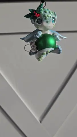 Dropping by ✨️ #dragons #ornaments #handmadeholiday #christmasdragon #baubles #babydragon 