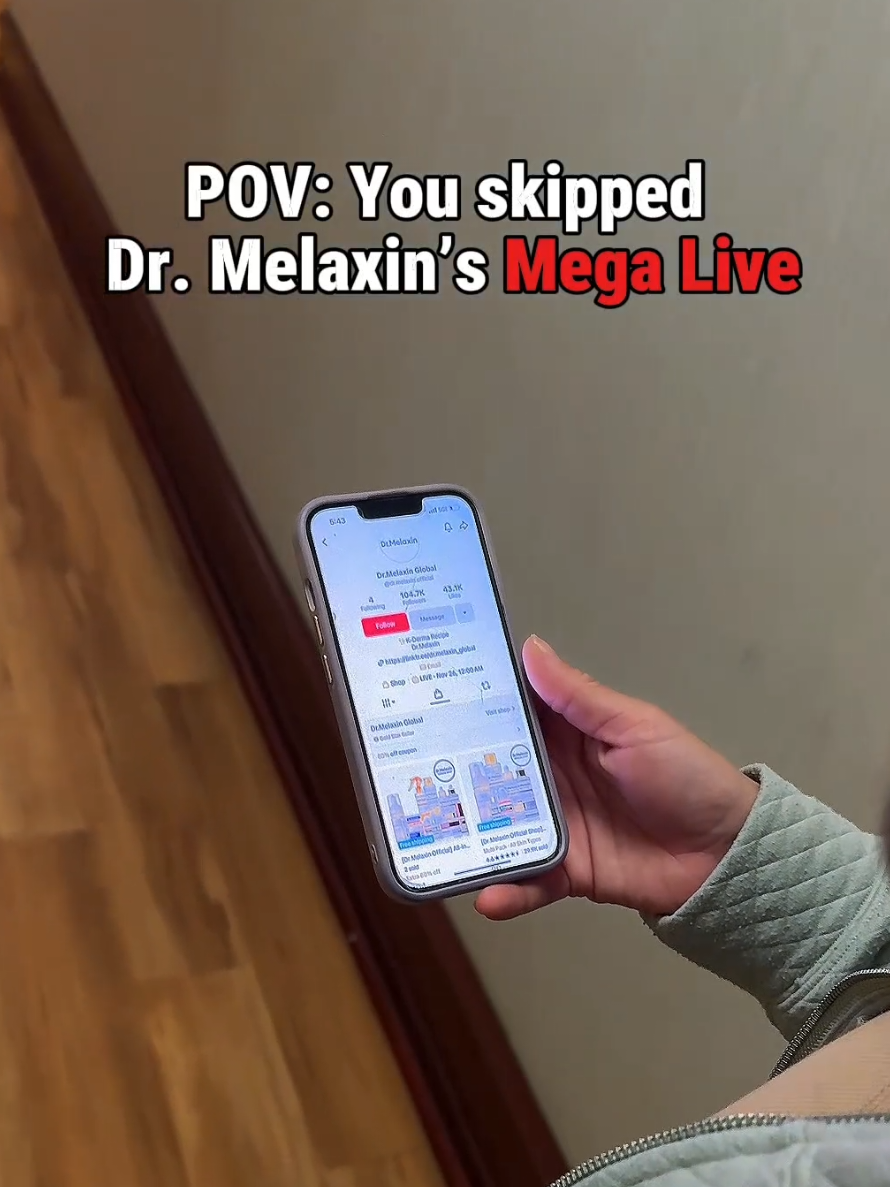 This isn’t just another live — it’s Dr.Melaxin’s first MEGA LIVE 💥 Bigger. Bolder. Unmissable. Once it’s over, it’s gone — so set your reminder now. ⏰️ Nov 5, 7AM - 10PM #DrMelaxin #tiktoklive #tiktokshop #koreanskincare #megalive