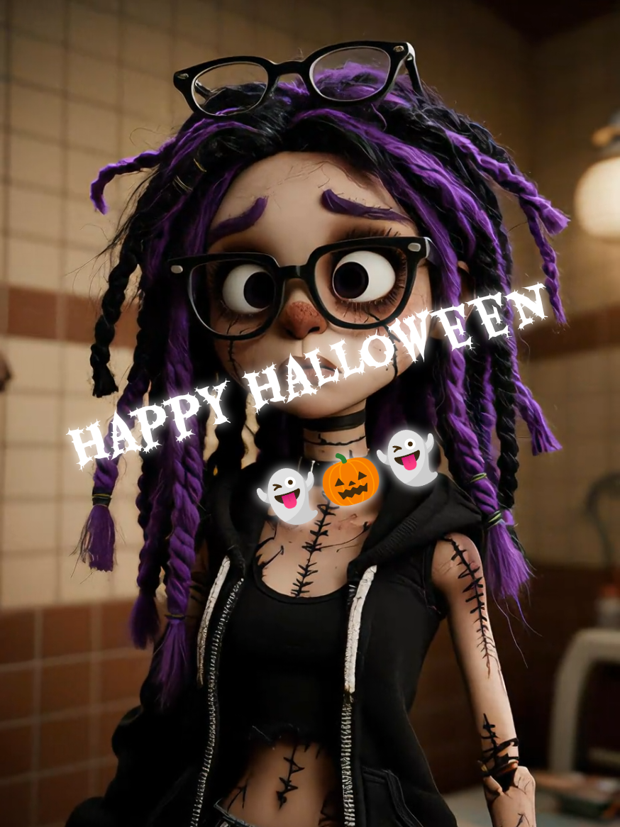 Happy Halloween 👻🎃👻 #effect #korinriley #timburtonhd #TimBurton #ai @Mamma hill and Kayla Hill 