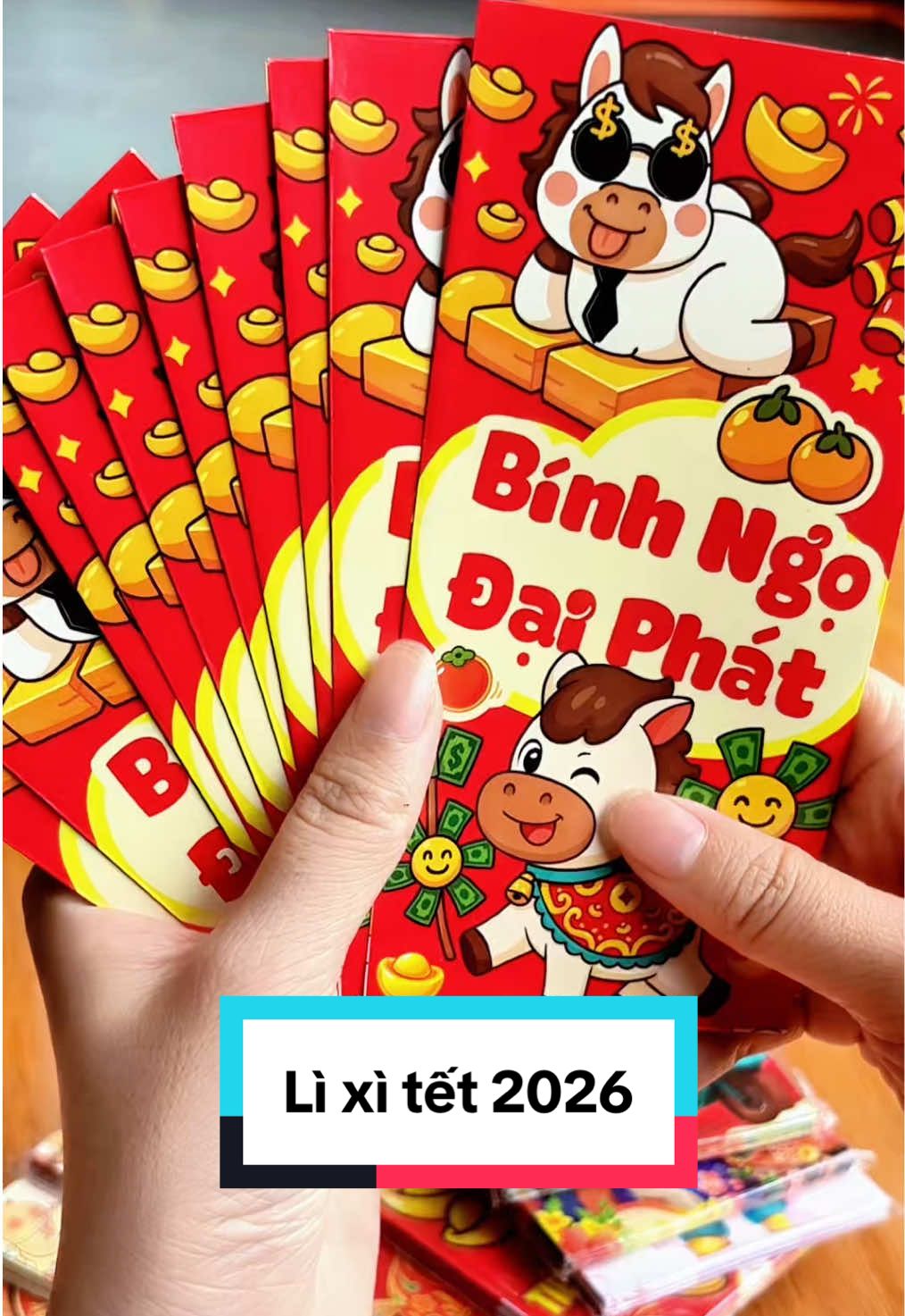 💥 Set 100 bao lì xì Tết Bính Ngọ siêu đẹp siêu rẻ mấy pà săn liền nha  @Hiền Không Hiền  @Hiền Không Hiền  @Hiền Không Hiền #baolixi #baolixitet #baolixi2026 #tet #hienkhonghien 