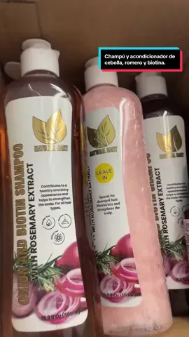 Champú y acondicionador de cebolla, romero y biotina.#paratiiiiiiiiiiiiiiiiiiiiiiiiiiiiiiiiii #champu 