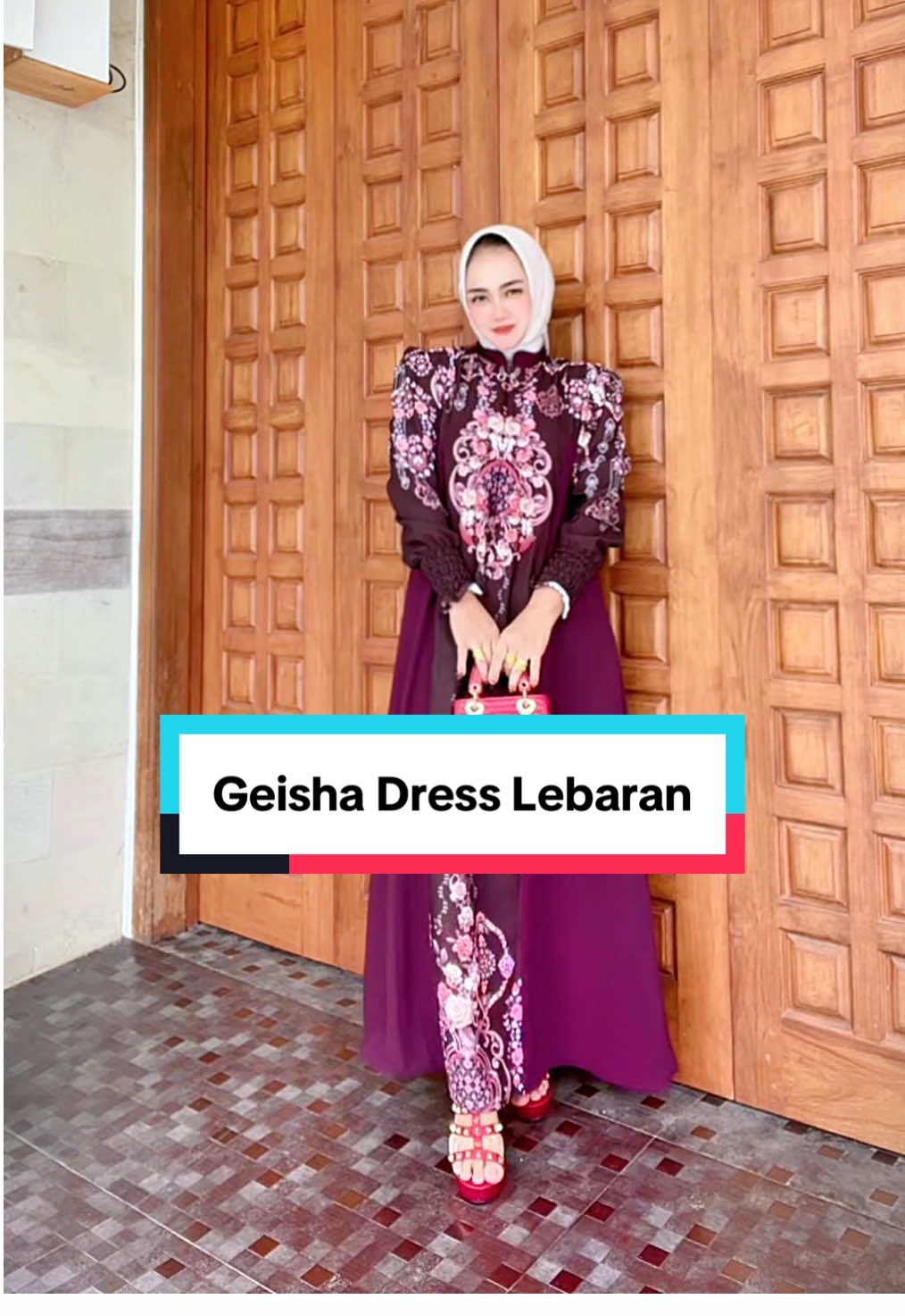 Pesona Geisha Dress cantik nya kebangetan. #gamismewah #gamispremium #gamislebaran