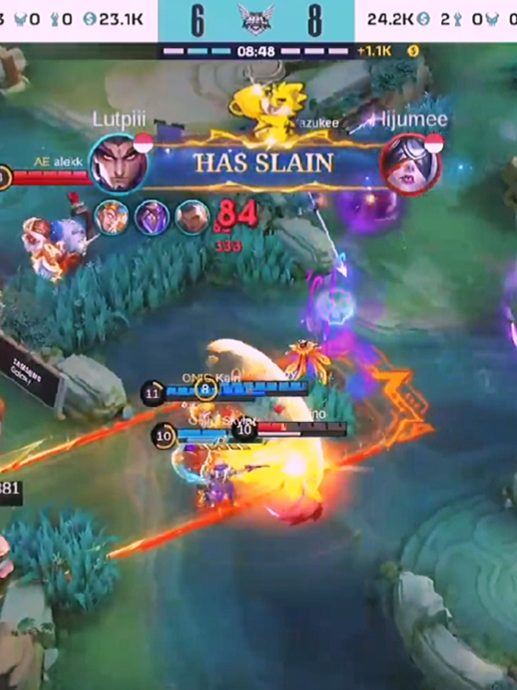 Upper Final Onic vs AE BO5 Game3 #MPLID #Onic #AE #MLBBEsports #CasterZyZyy 