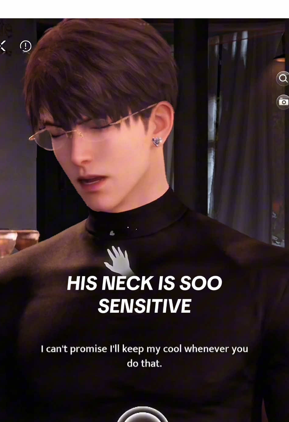 caleb's neck is soo sensitive pls dhsjbdjf 😩 also dont mind the video being so laggy cz the app getting very laggy after the update  #caleb #loveanddeepspace #lads #fyp 