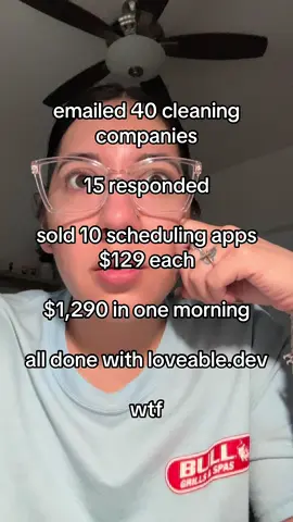 didn’t think emailing random cleaning companies would actually work 😭💰 #fyp #ai #loveable #aitools #doneforyou 