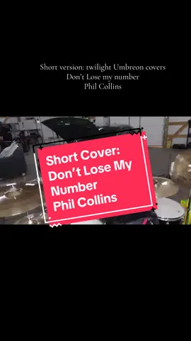 A shortened version of a drum cover of my favorite Phil Collins song to play on the drums! #fursuit #pokemon #drumcover #twilightumbreon #drummer 